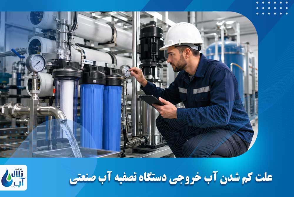 علت کم شدن آب خروجی دستگاه تصفیه آب صنعتی + راه حل