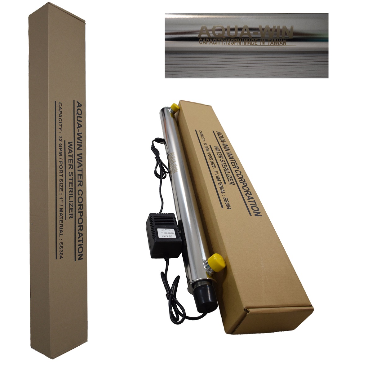 فیلتر یو وی تصفیه آب صنعتی 12 گالن برند برند آکوا سیف