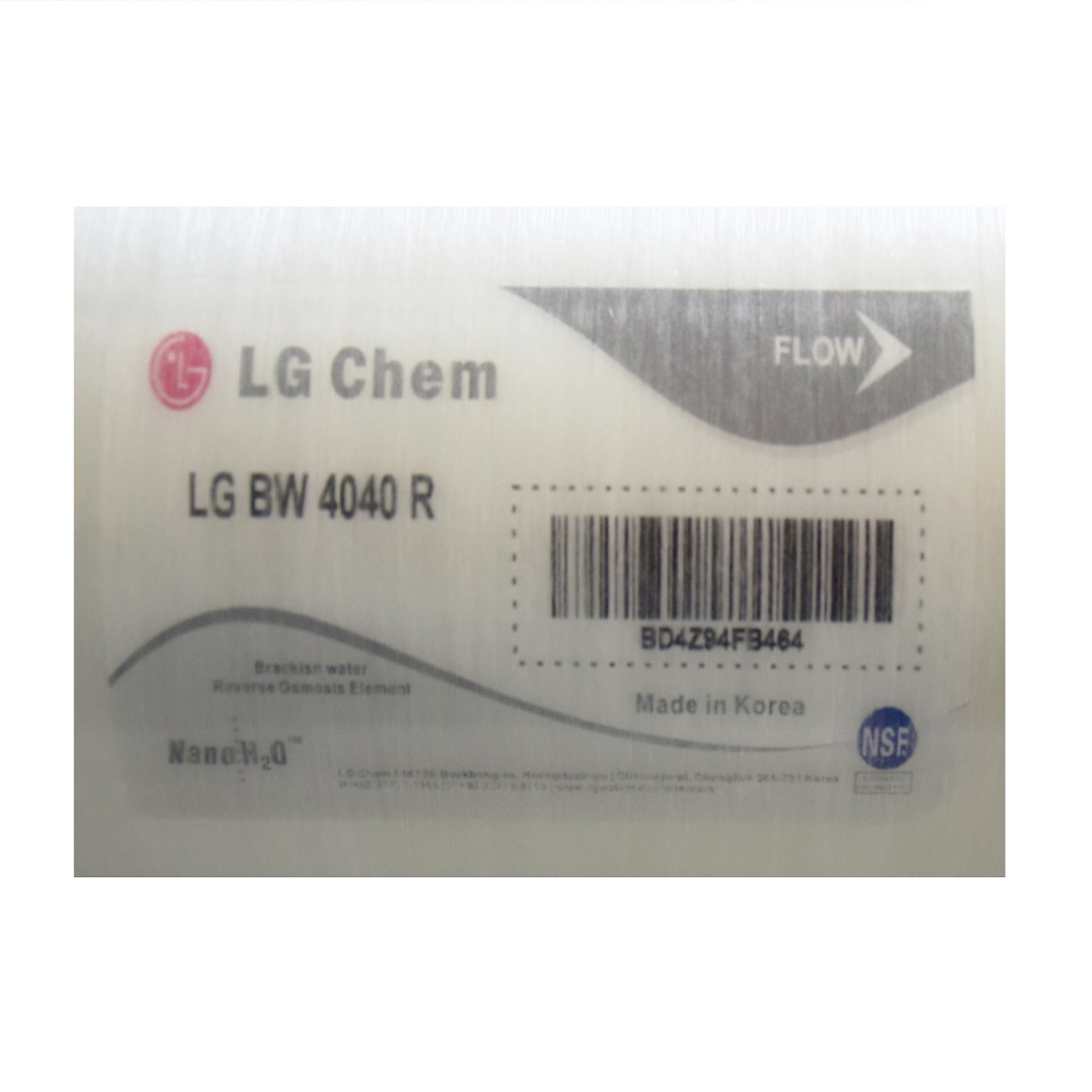 بارکد فیلتر ممبران صنعتی 4 اینچ ال جی اورجینال مدل BW 4040 R