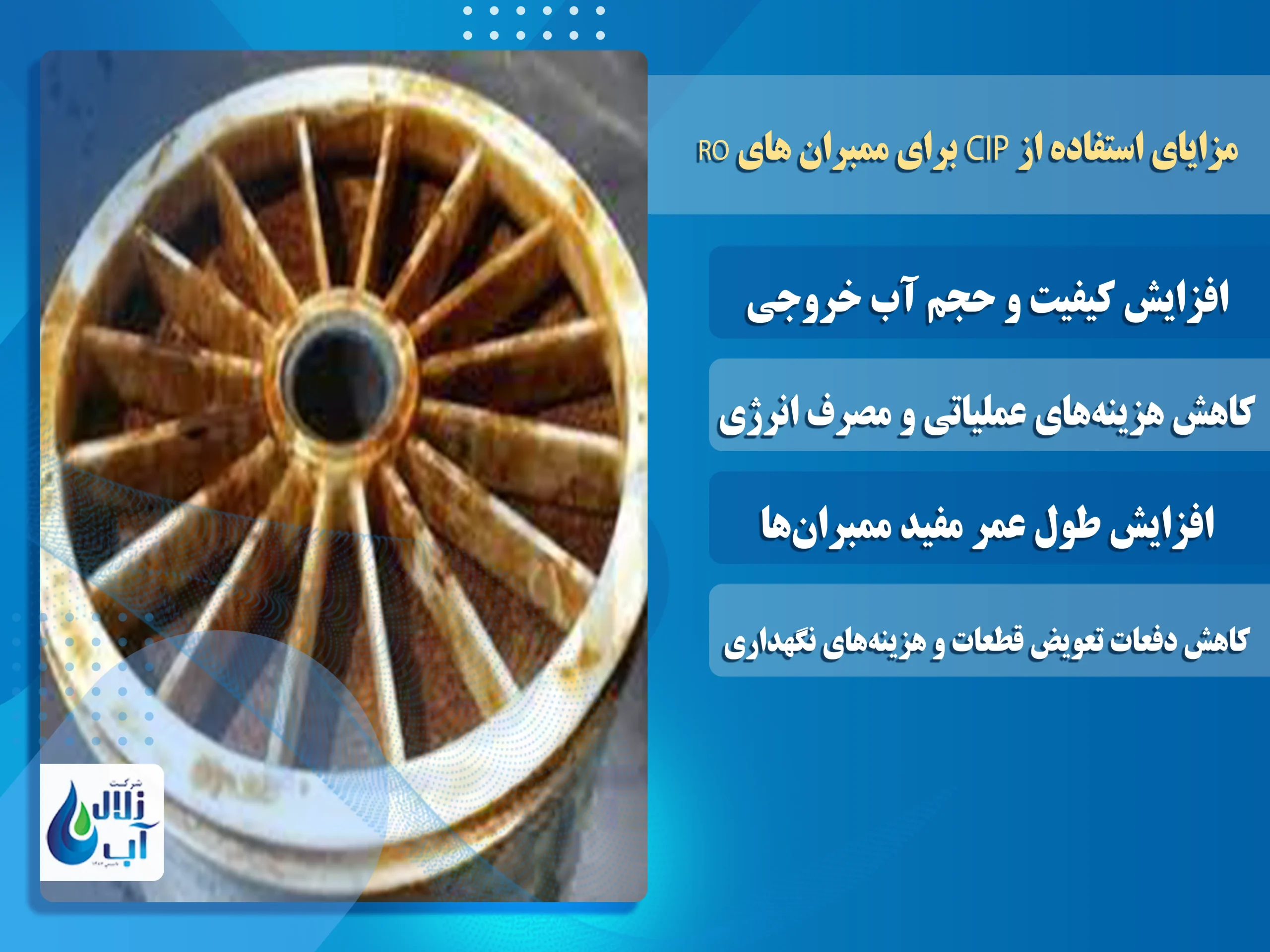 مزایای استفاده از CIP برای ممبران‌ های RO